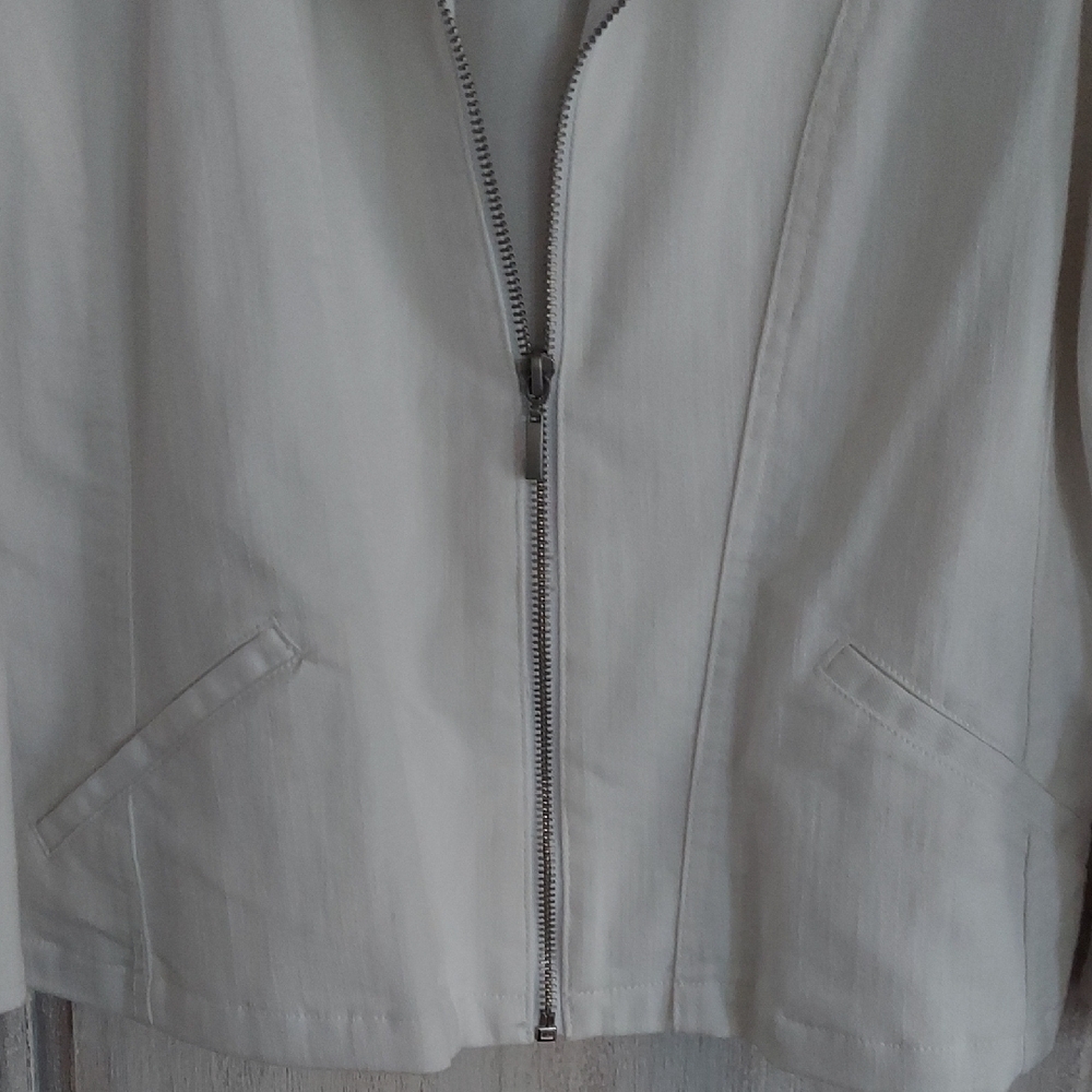 Ruby Rd. White Studded Jean Jacket - image 5